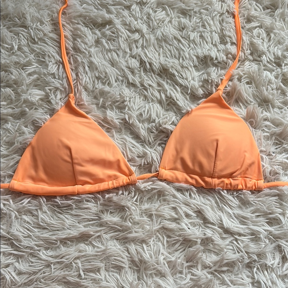 Orange Triangle Bikini Set
